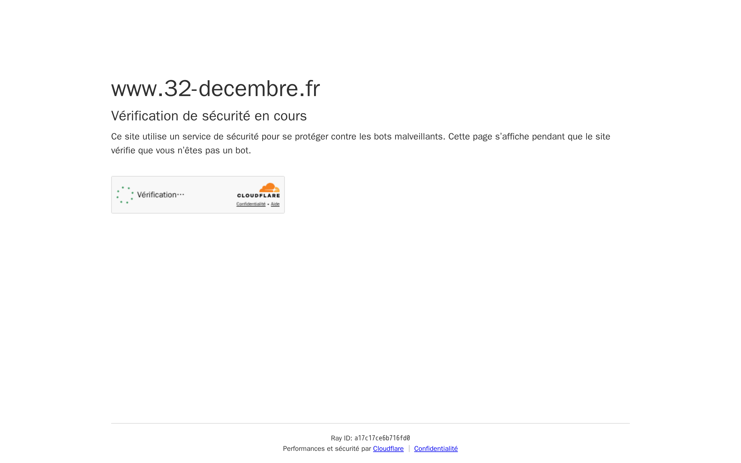 Aperçu du site 32 Décembre