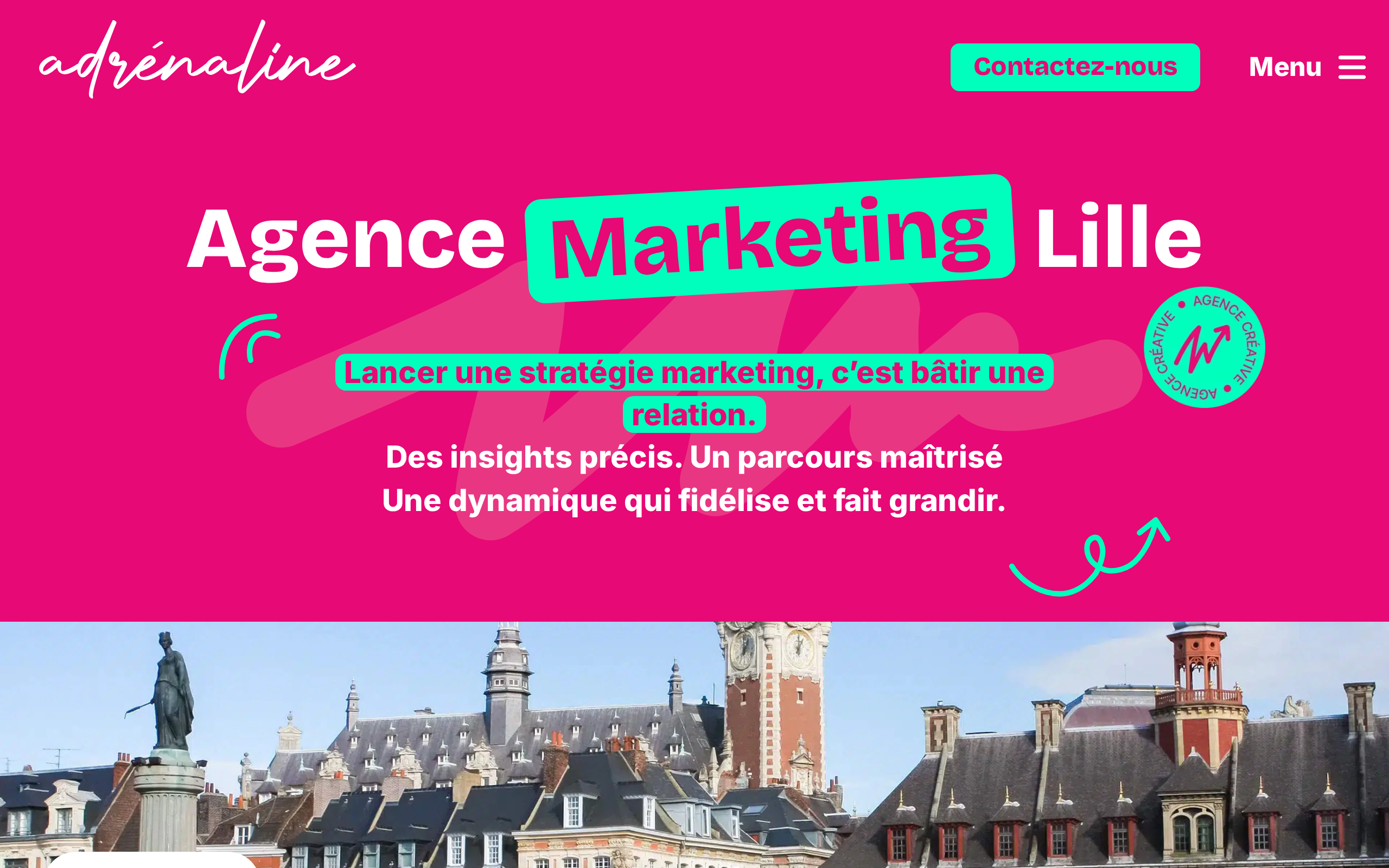 Aperçu du site Adrénaline