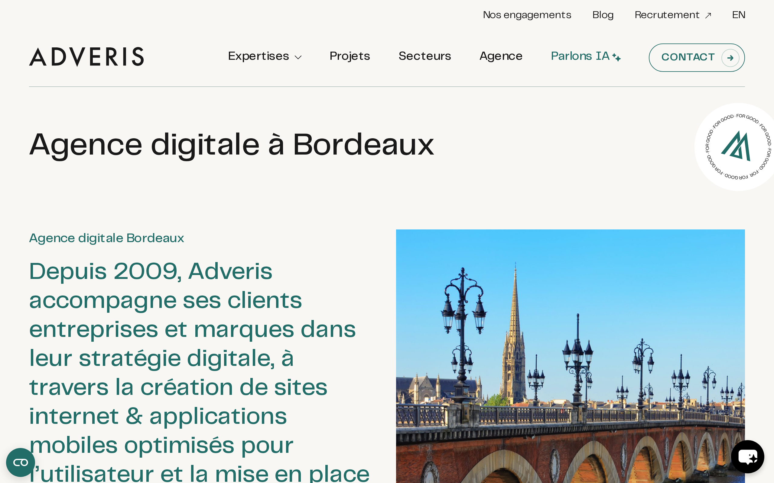 Aperçu du site Adveris