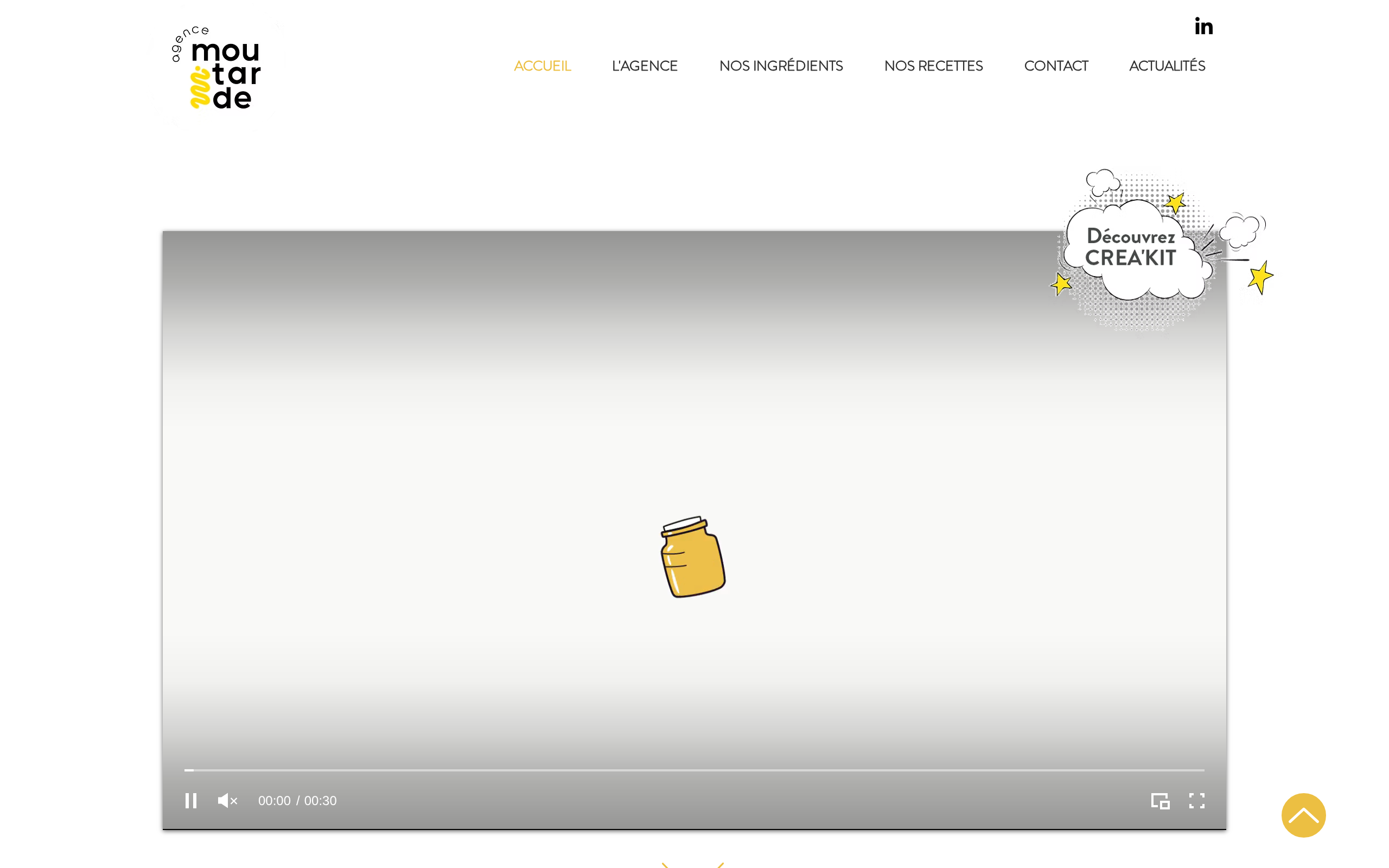 Aperçu du site Agence Moutarde