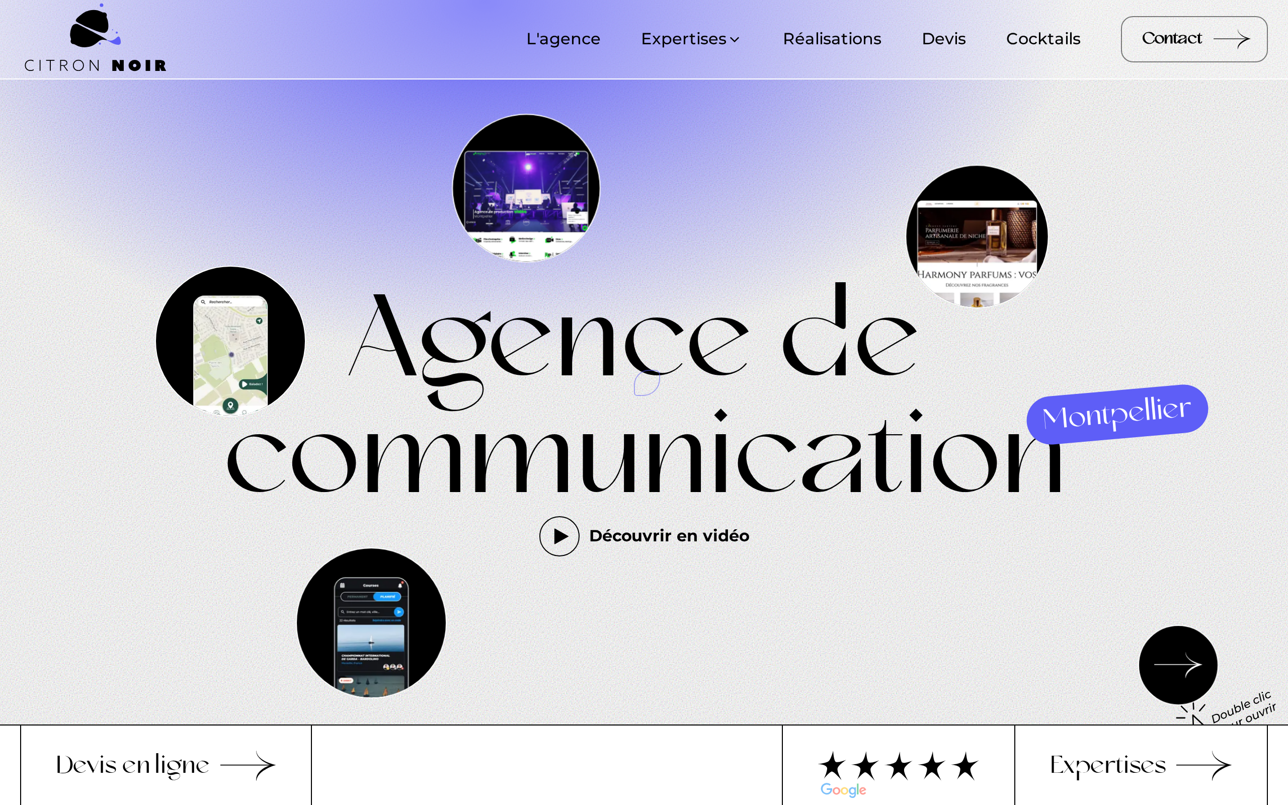Aperçu du site Citron Noir