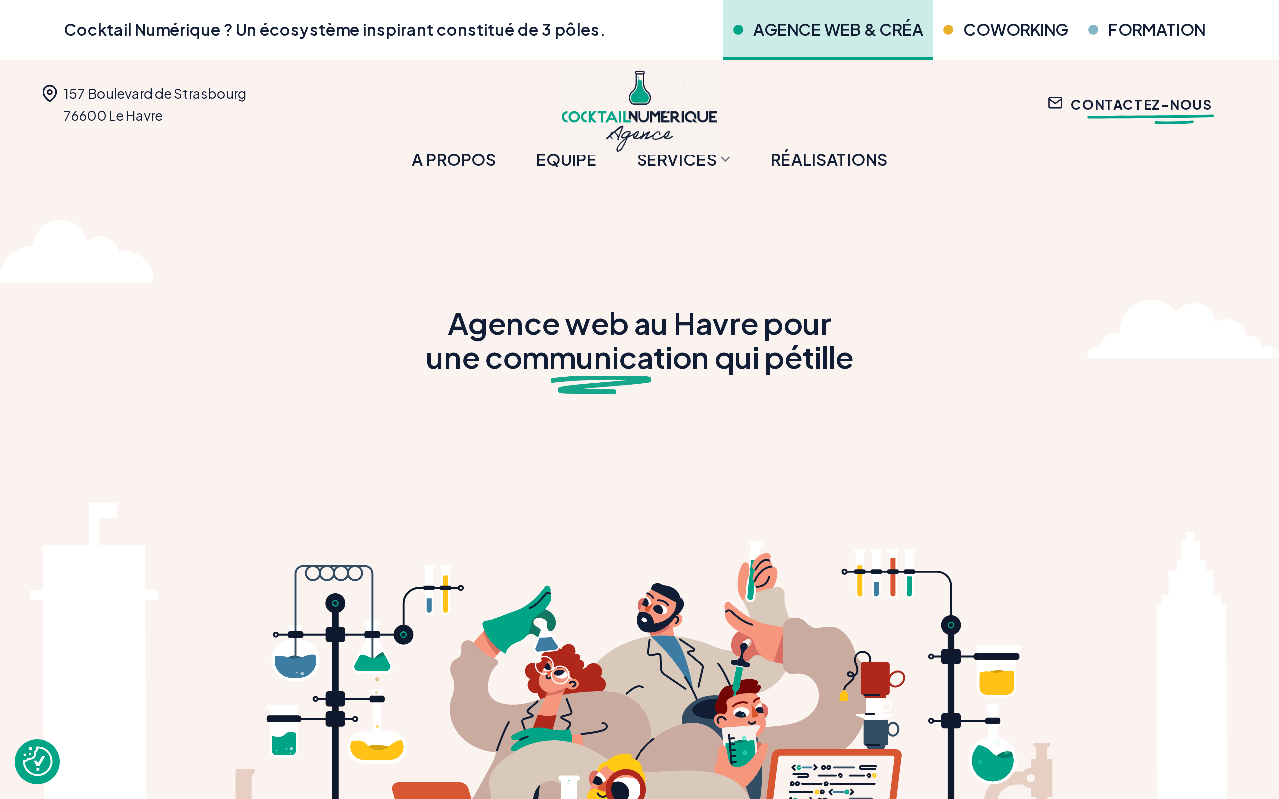 Aperçu du site Cocktail Numérique