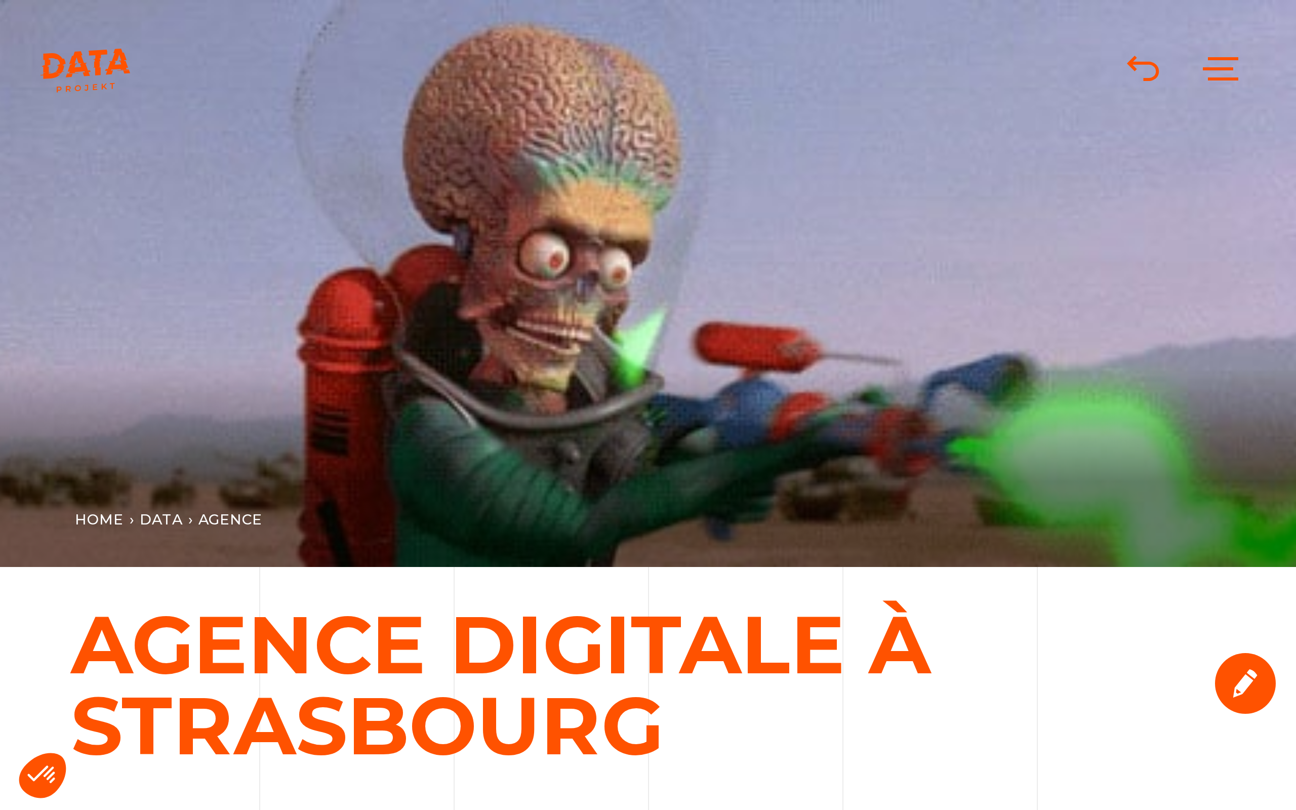 Aperçu du site Data Projekt