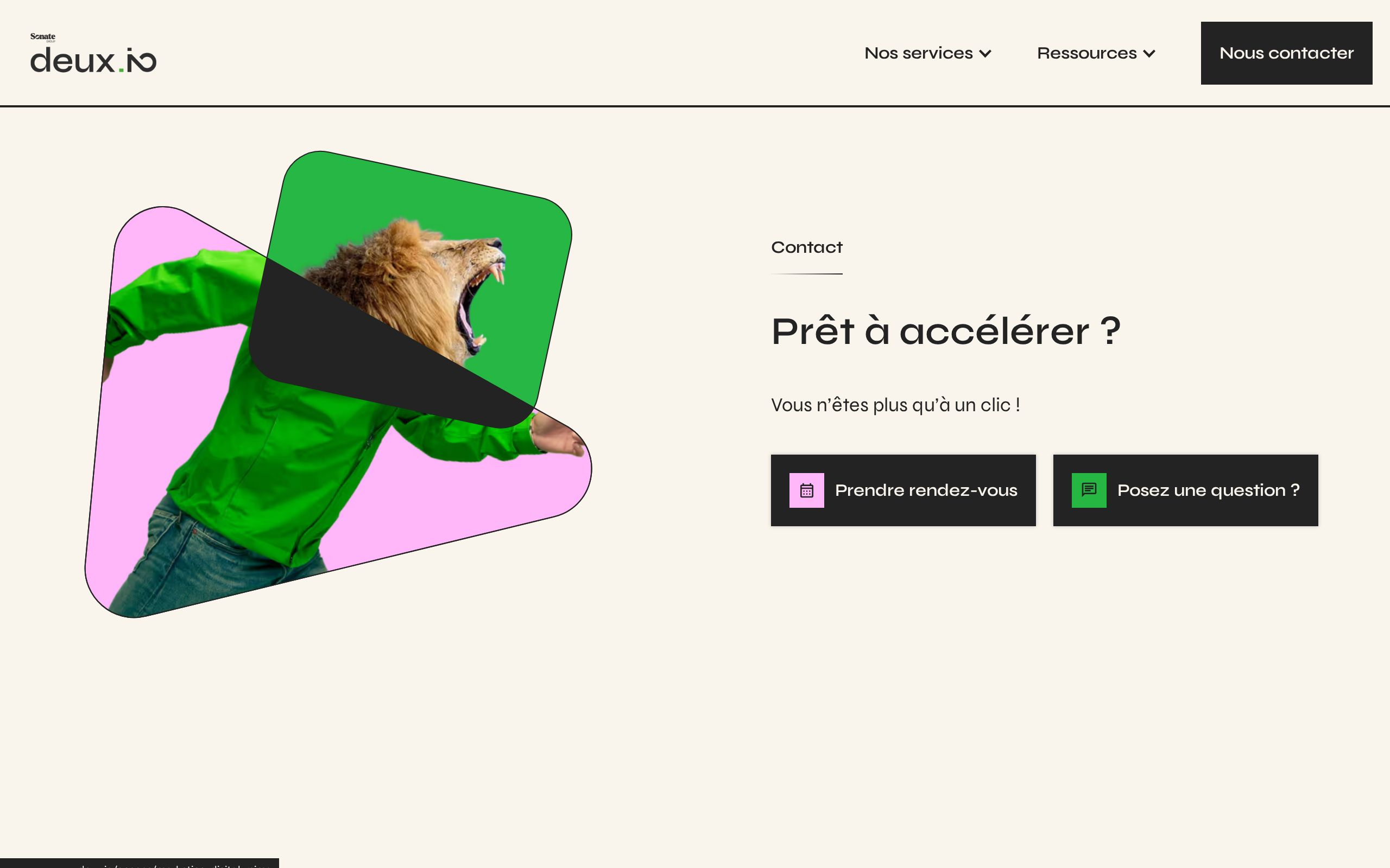 Aperçu du site deux.io
