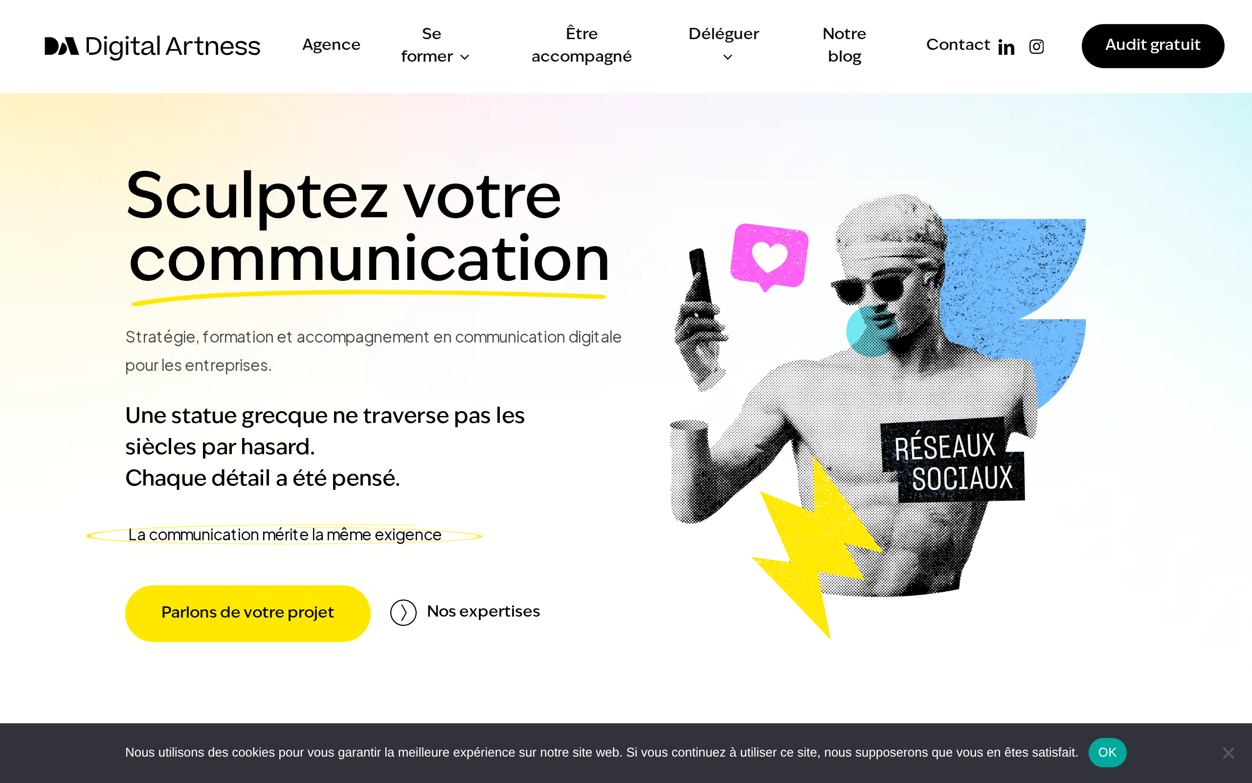 Aperçu du site Digital Artness