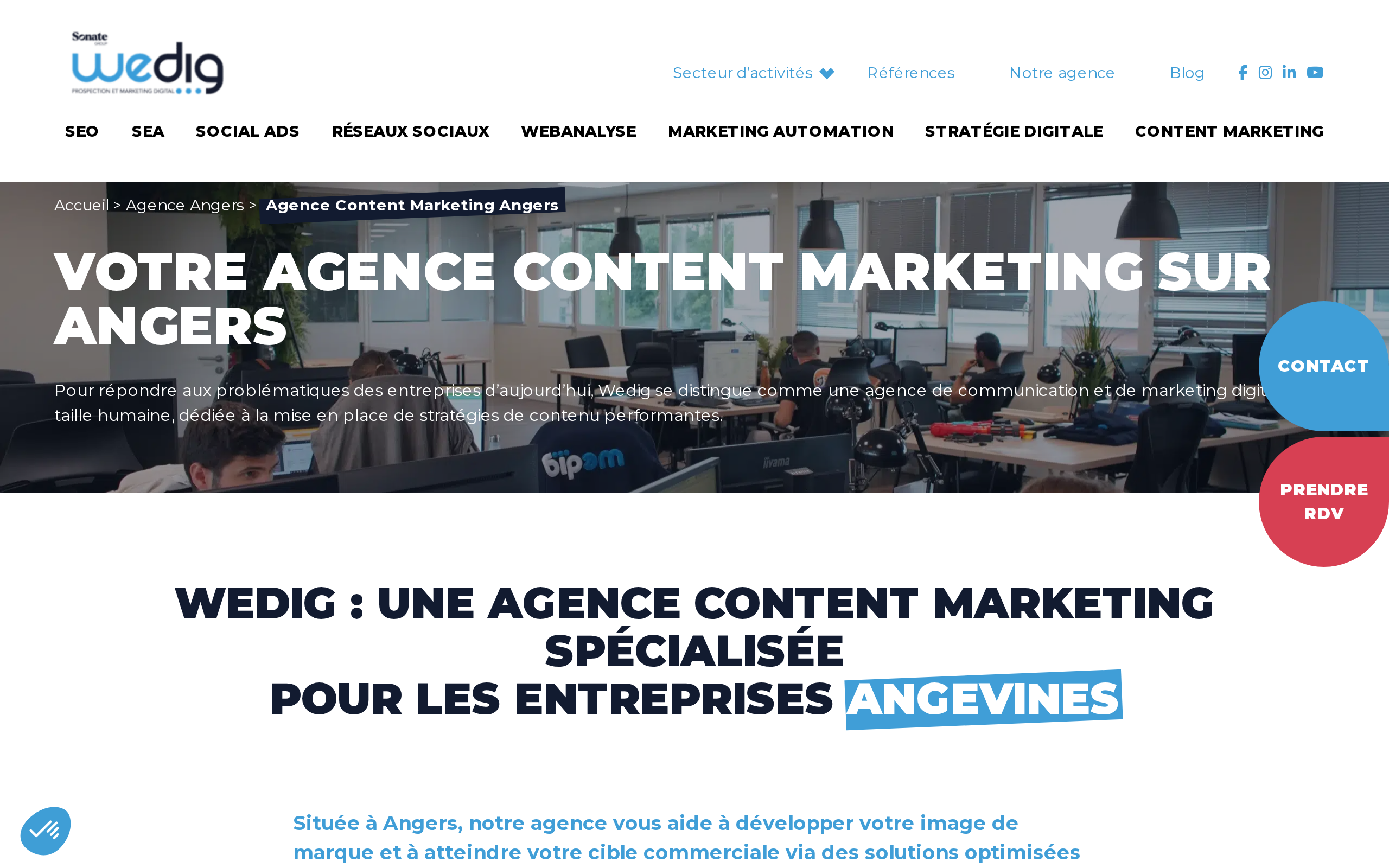 Aperçu du site Wedig