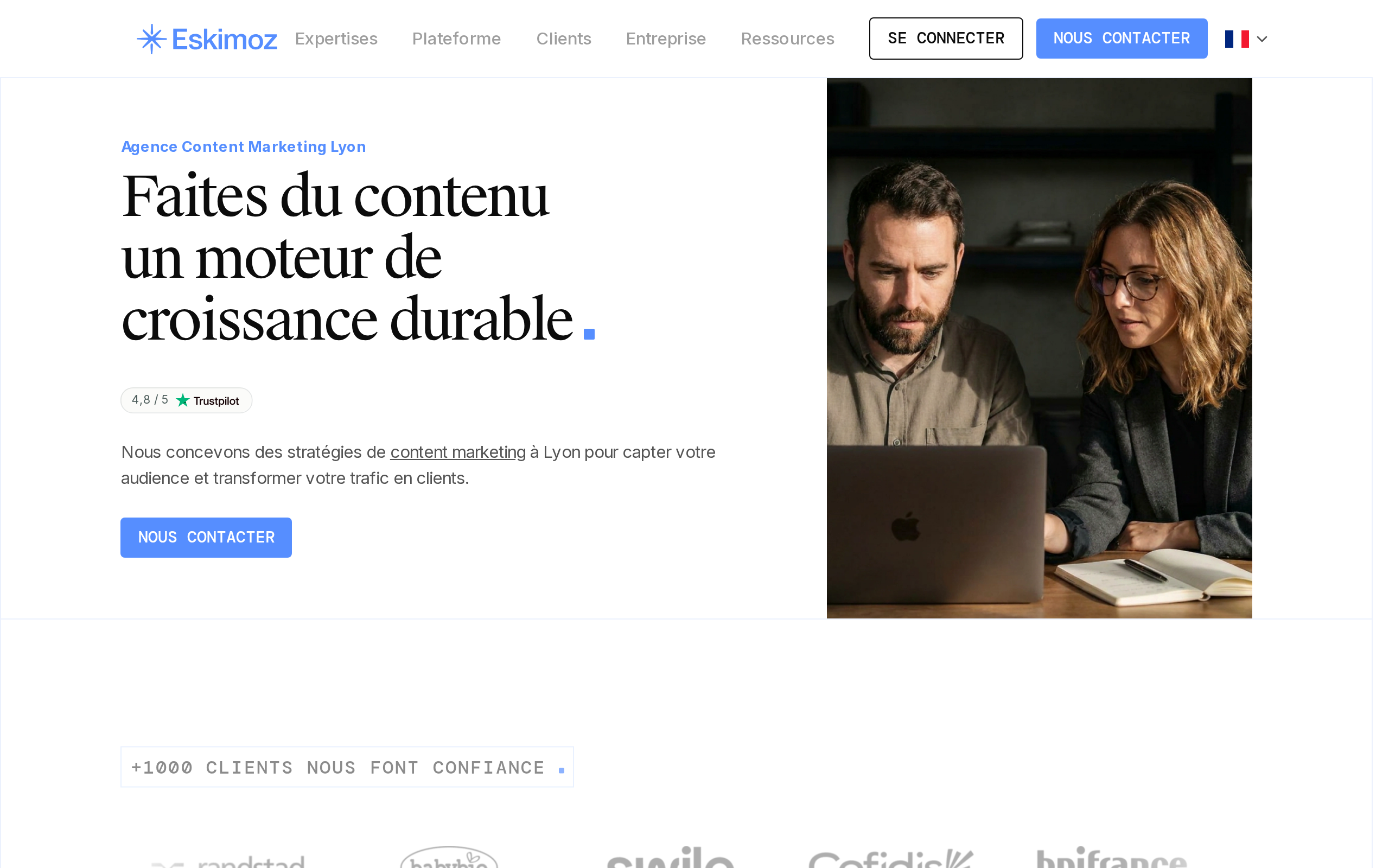 Aperçu du site Eskimoz