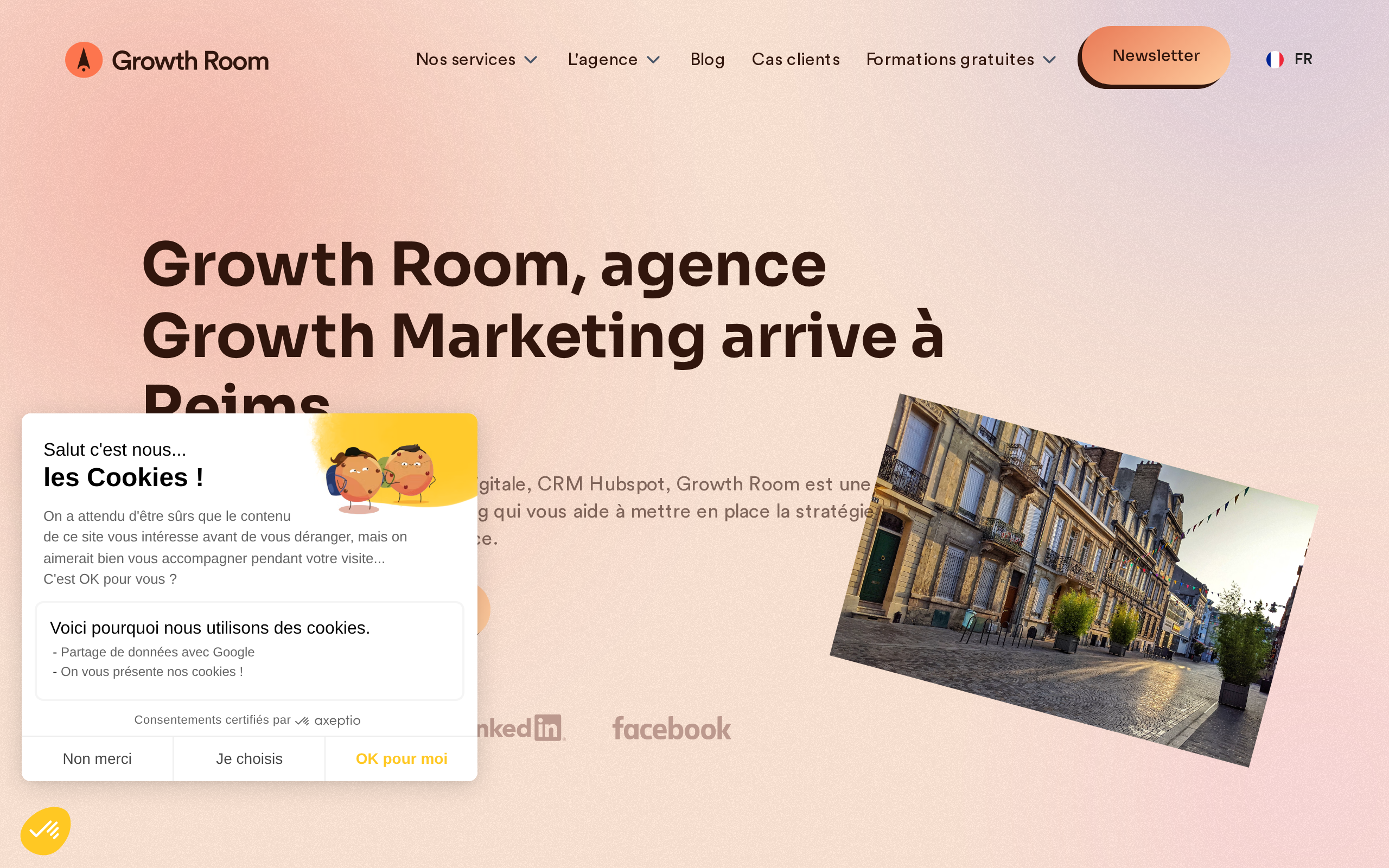 Aperçu du site Growth Room