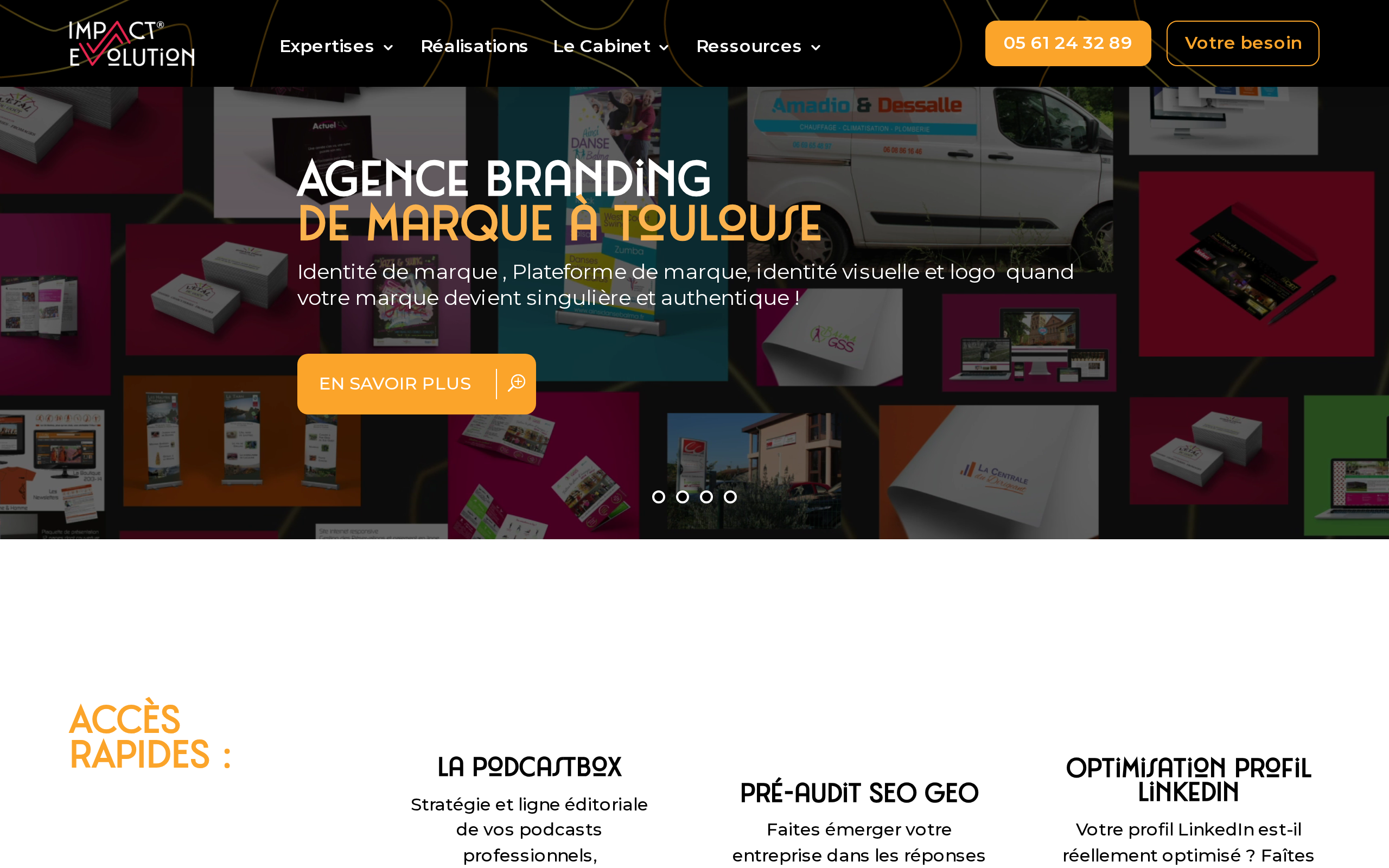 Aperçu du site Impact Evolution