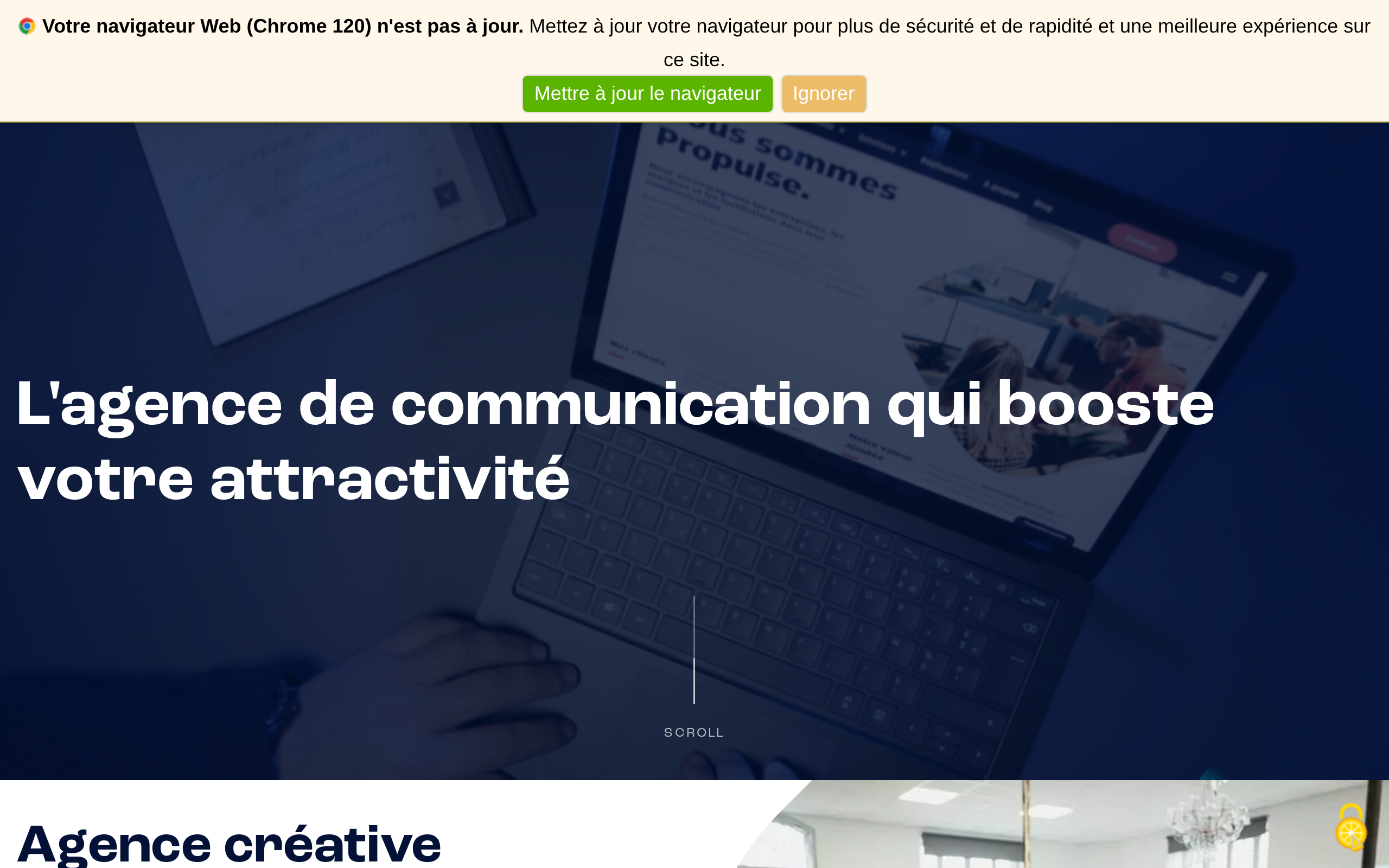 Aperçu du site Propulse