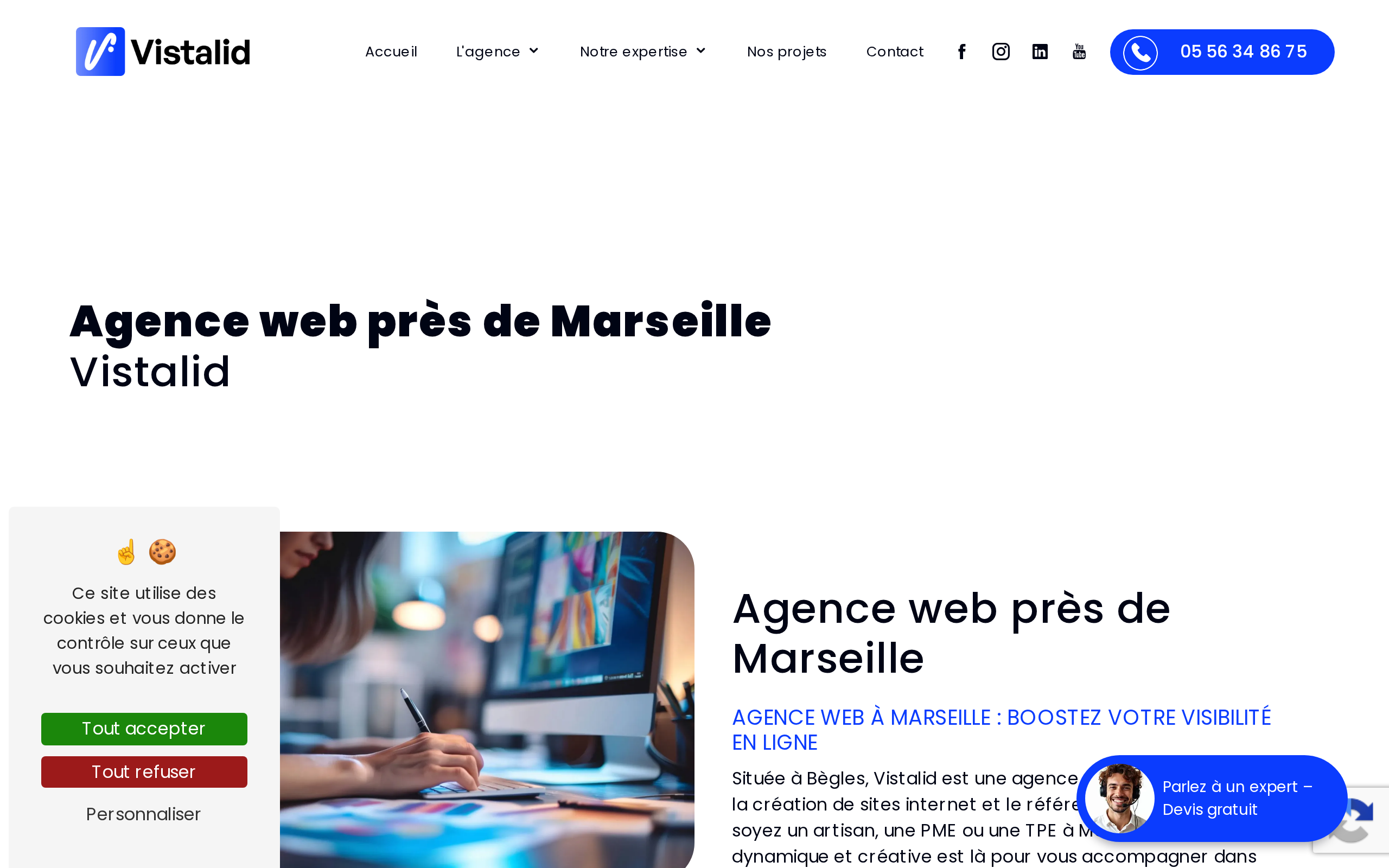 Aperçu du site Vistalid
